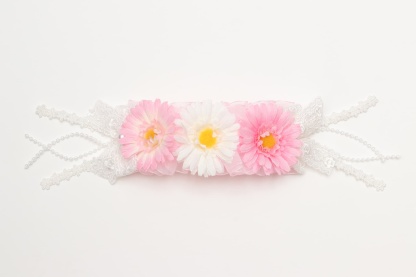 春のガーベラヘッドドレス 