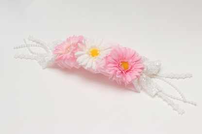 春のガーベラヘッドドレス 