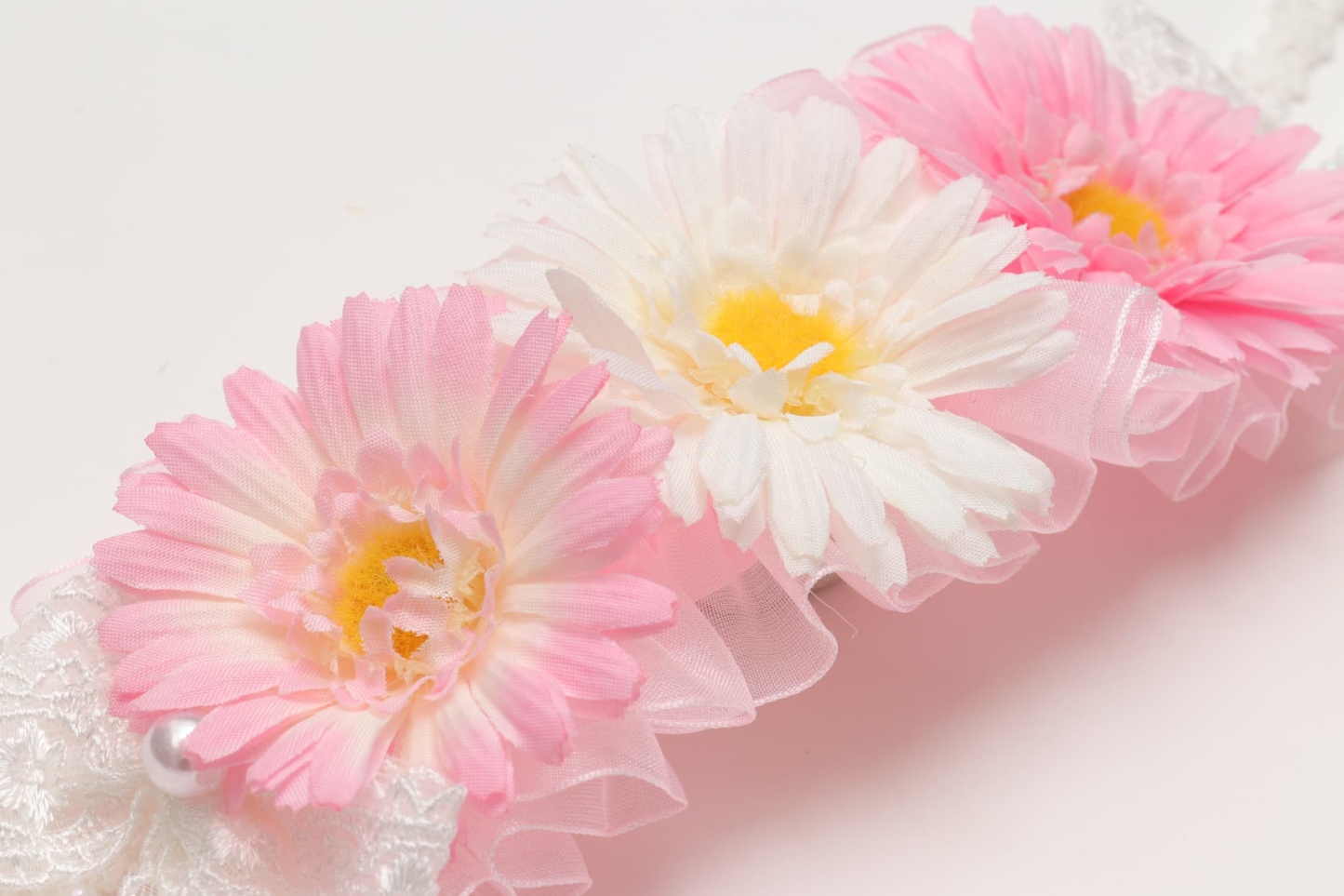 春のガーベラヘッドドレス 