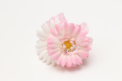 ダブルガーベラバレッタリボン