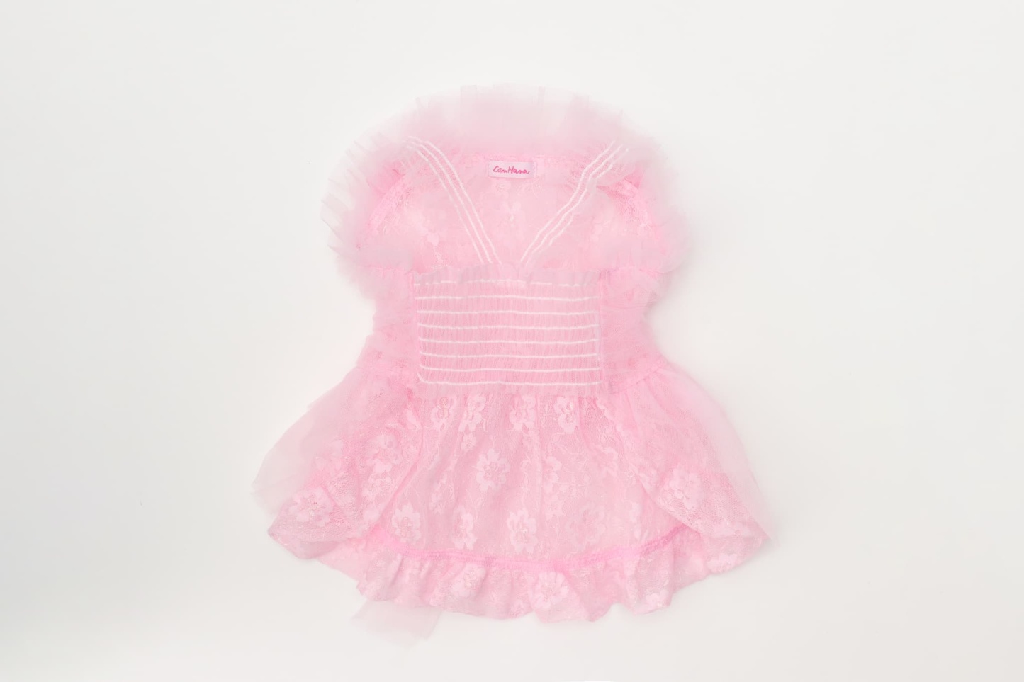 チュールフリルキャミワンピース