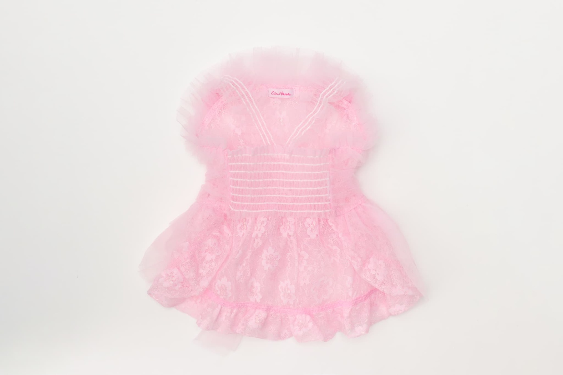 チュールフリルキャミワンピース