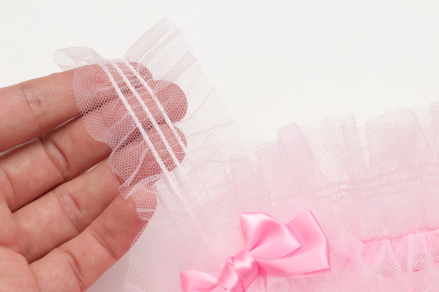 チュールフリルキャミワンピース