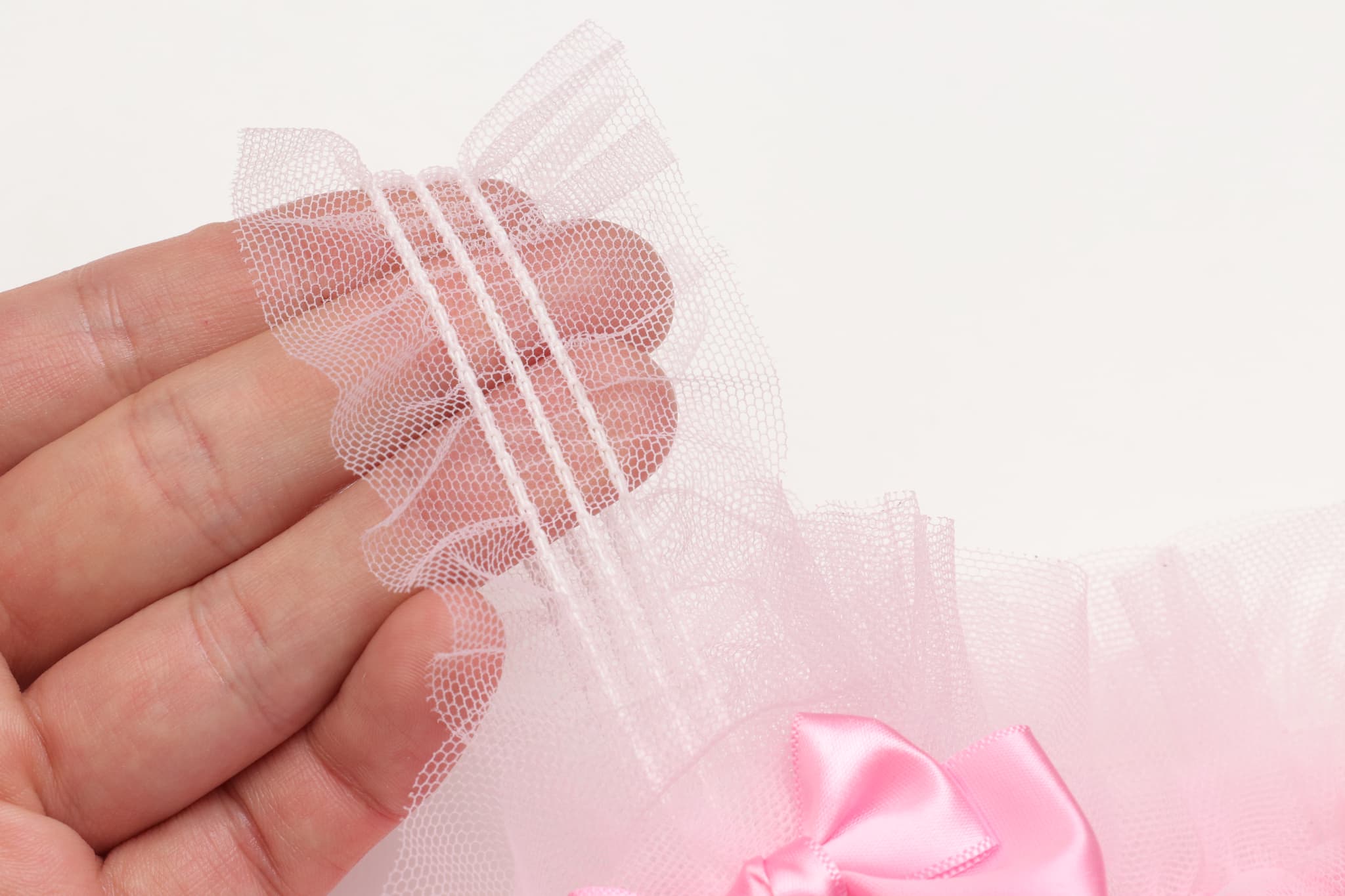 チュールフリルキャミワンピース