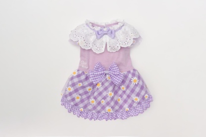 フラワーギンガムワンピース