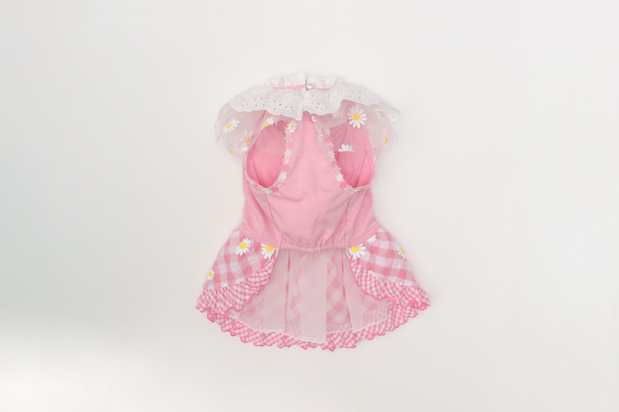 フラワーギンガムワンピース