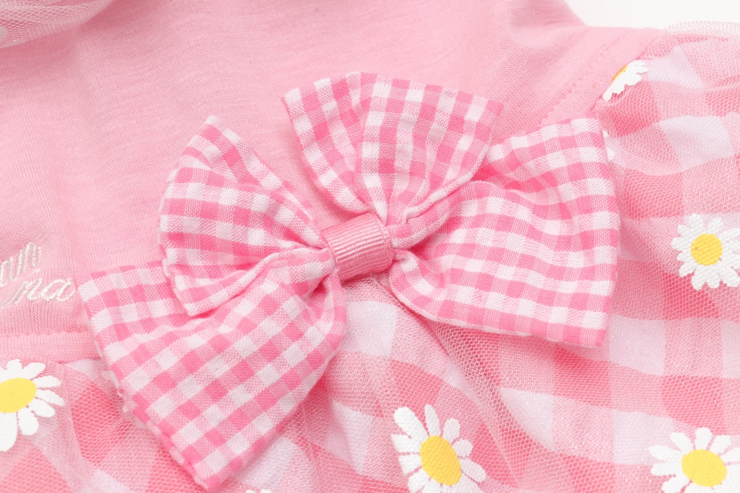 フラワーギンガムワンピース