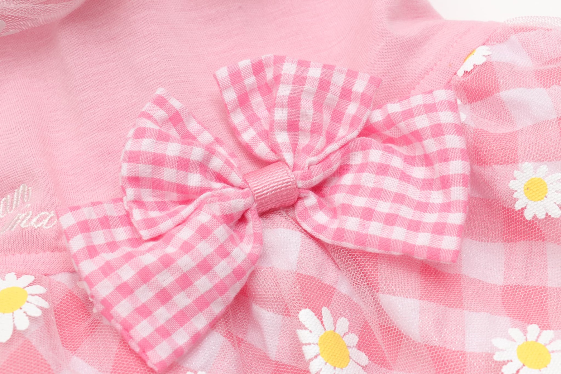 フラワーギンガムワンピース