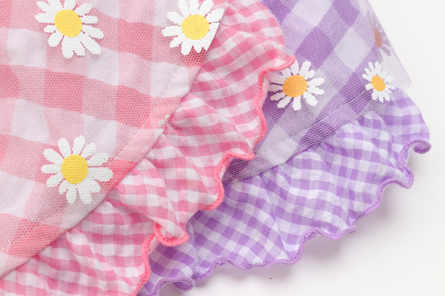 フラワーギンガムワンピース