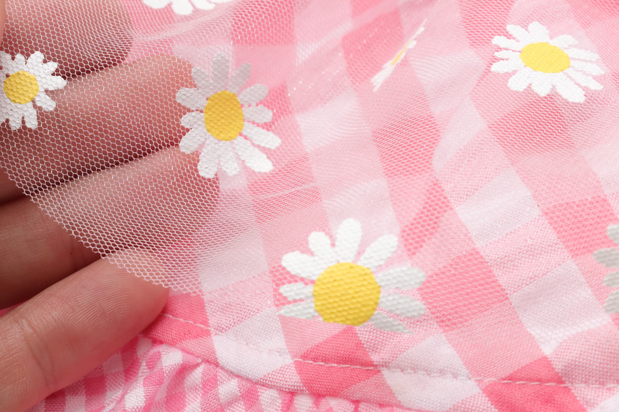 フラワーギンガムワンピース