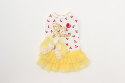 さくらんぼカットソードッキングワンピース