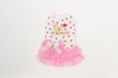 さくらんぼカットソードッキングワンピース