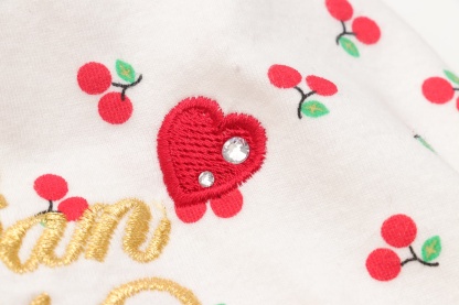 さくらんぼカットソードッキングワンピース