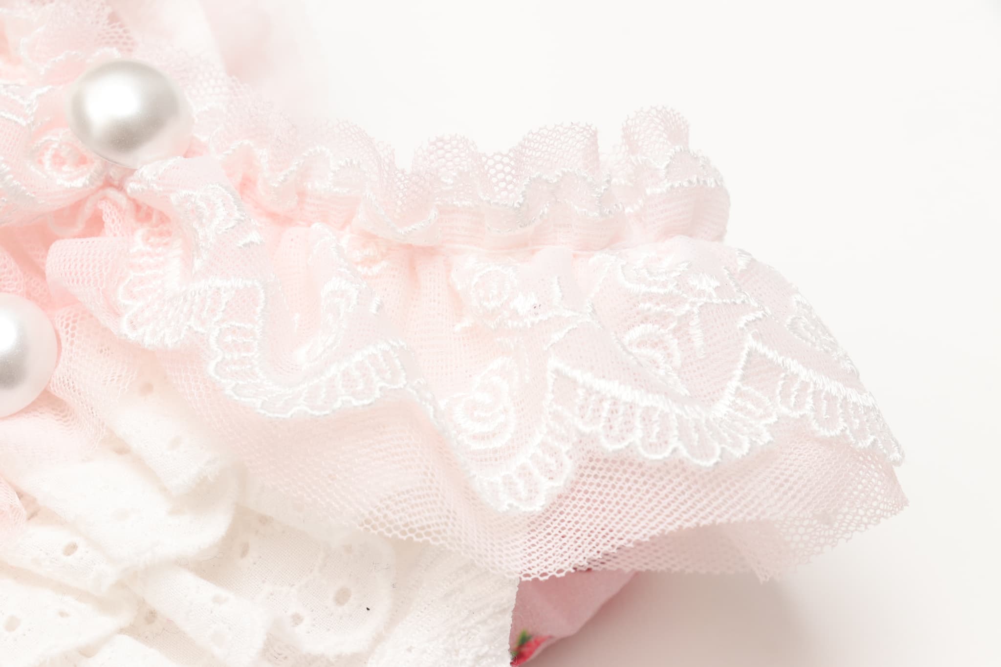 いちご柄シフォンドッキングワンピース