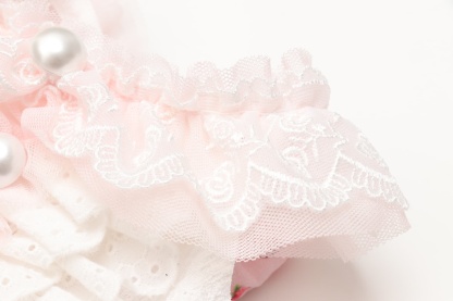 いちご柄シフォンドッキングワンピース