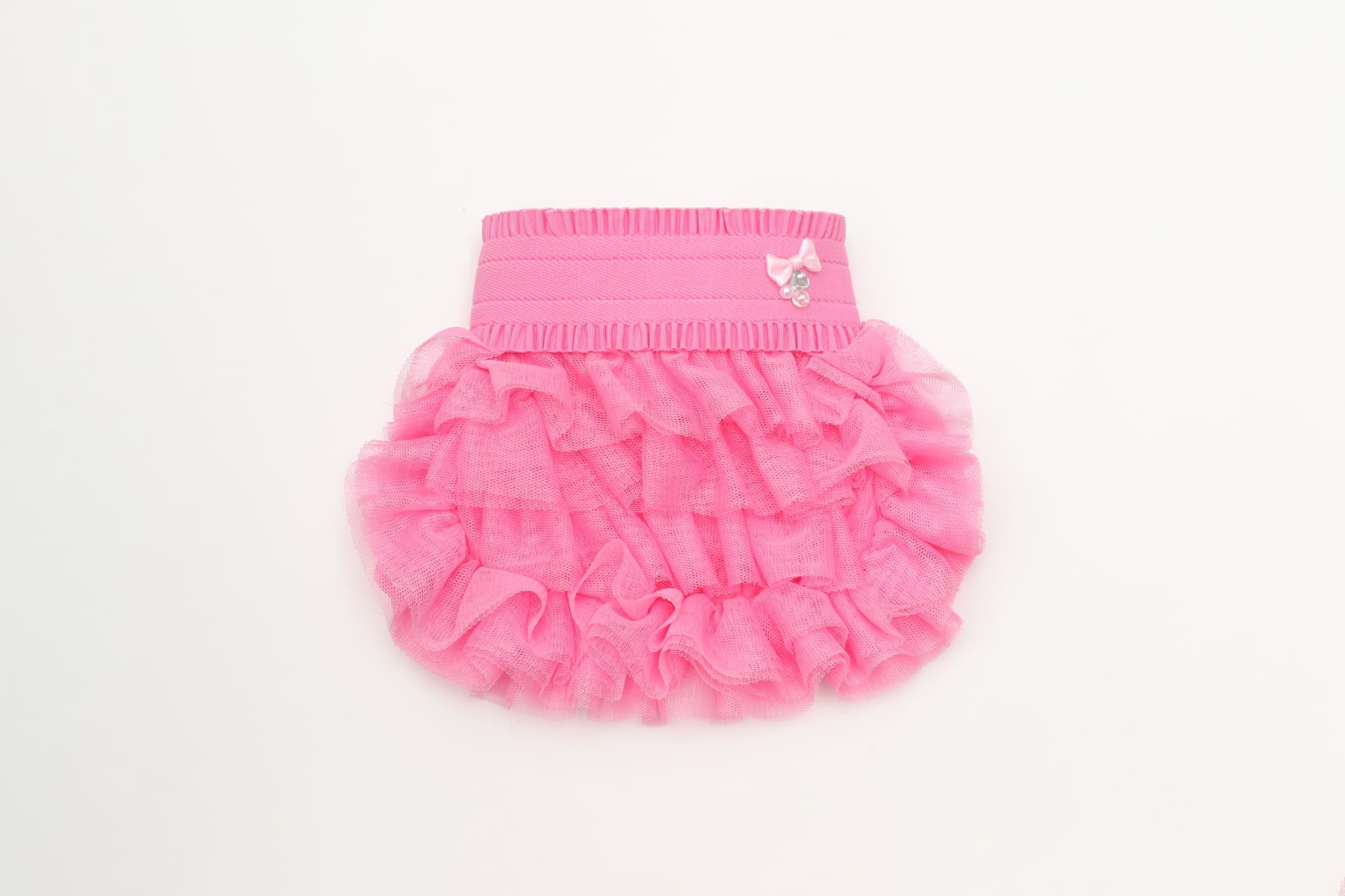 チュールフリルスカート（イエロー・ピンク）