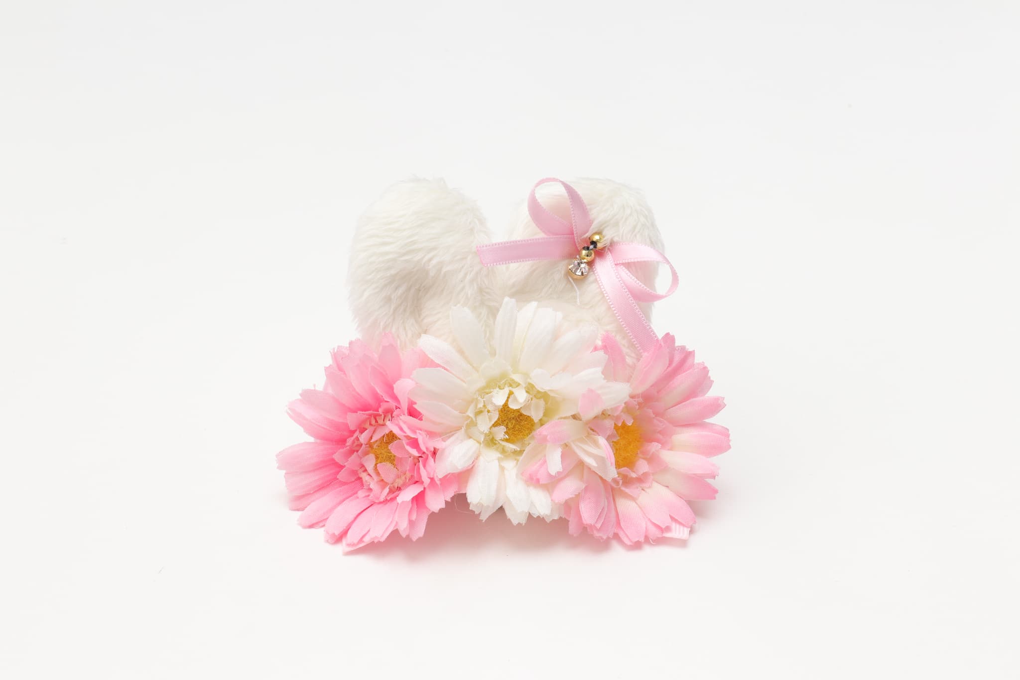 うさ耳バレッタリボンＭ