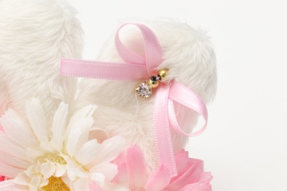 うさ耳バレッタリボンＭ