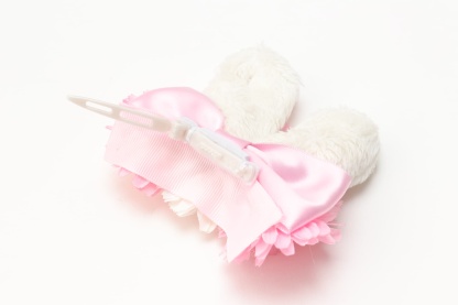 うさ耳バレッタリボンＭ