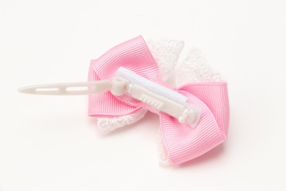 ギンガムチェックバレッタリボン