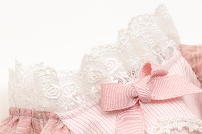 レトロいちごタータンチェックワンピース