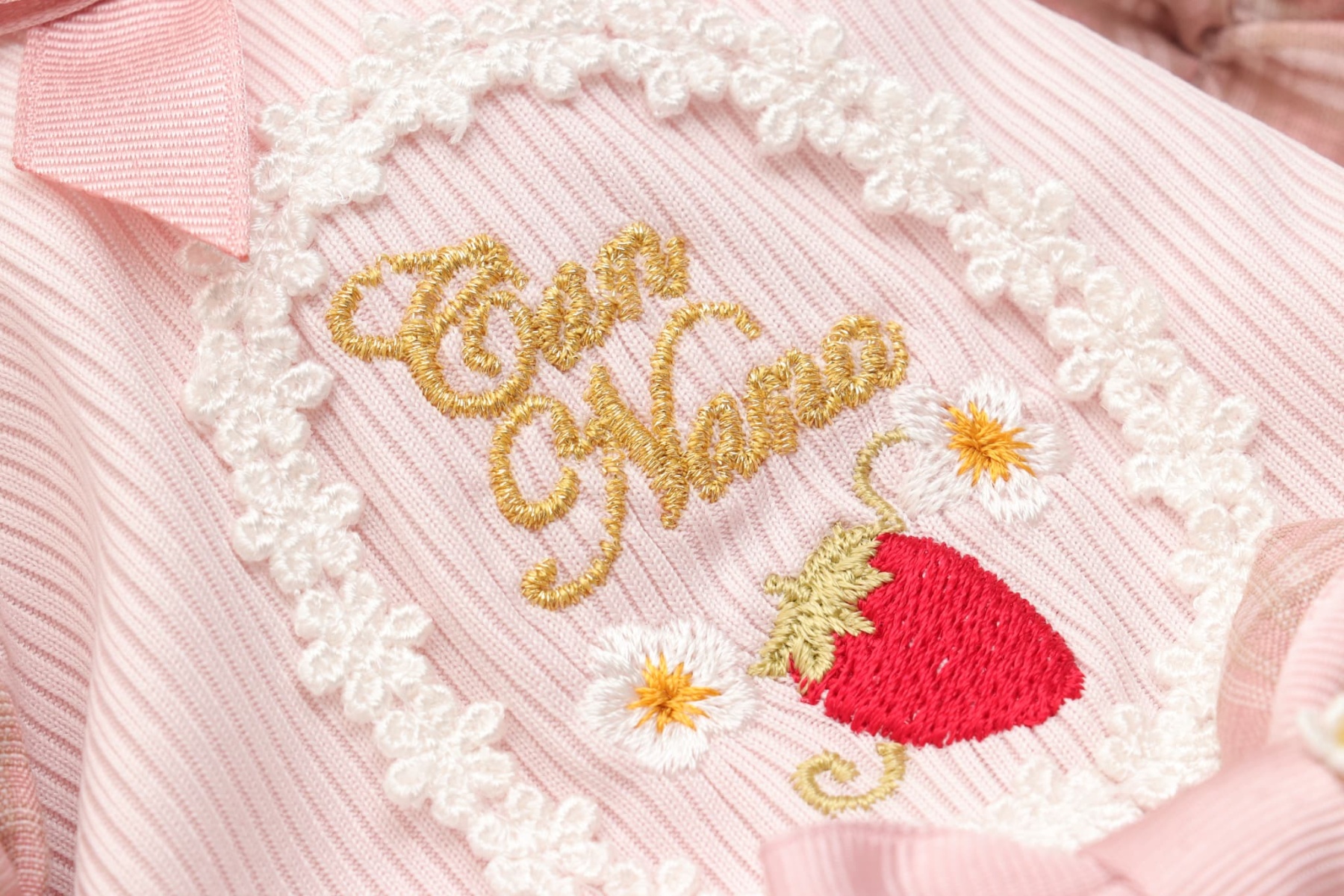 レトロいちごタータンチェックワンピース