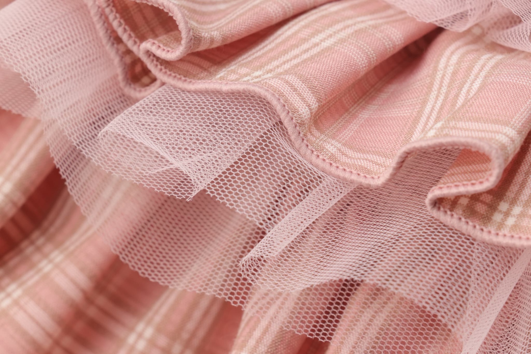 レトロいちごタータンチェックワンピース