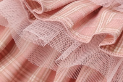 レトロいちごタータンチェックワンピース