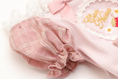 レトロいちごタータンチェックワンピース