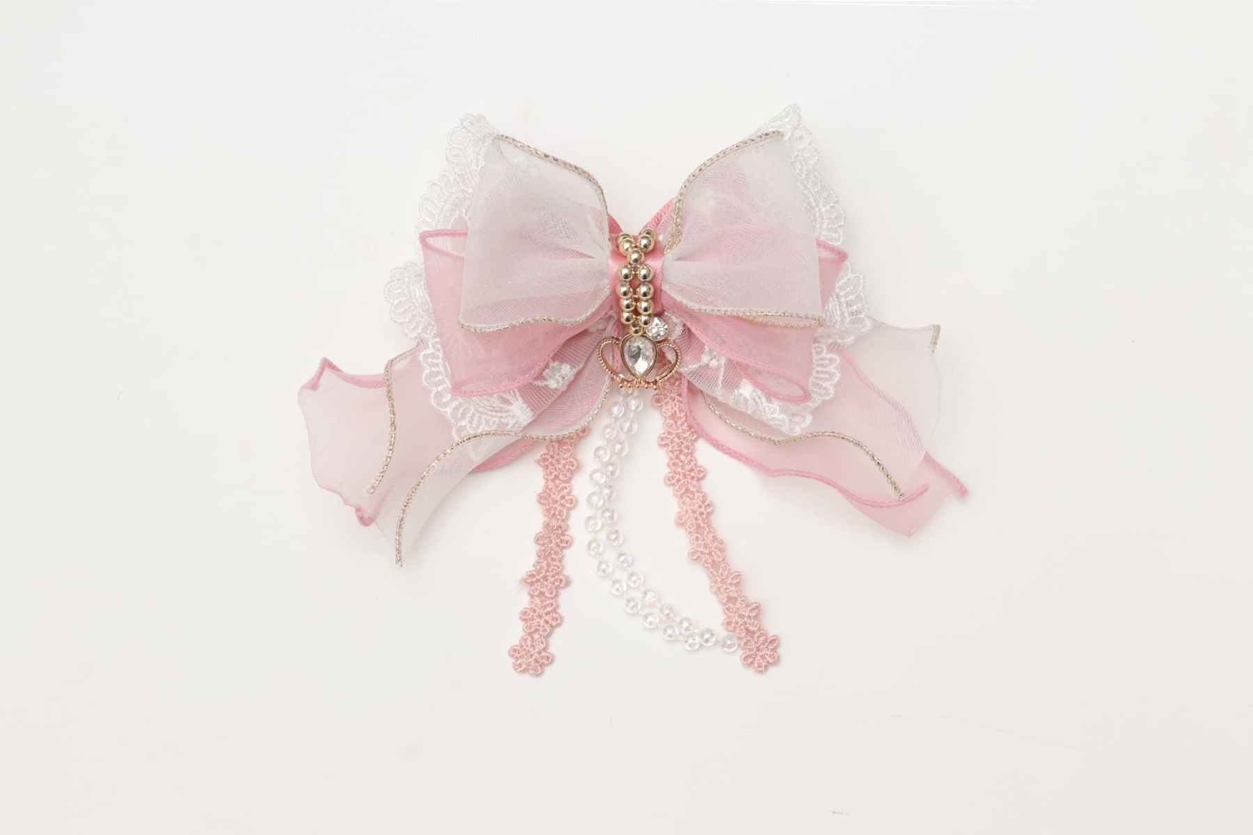 オーガンジーフリル アリスブローチ