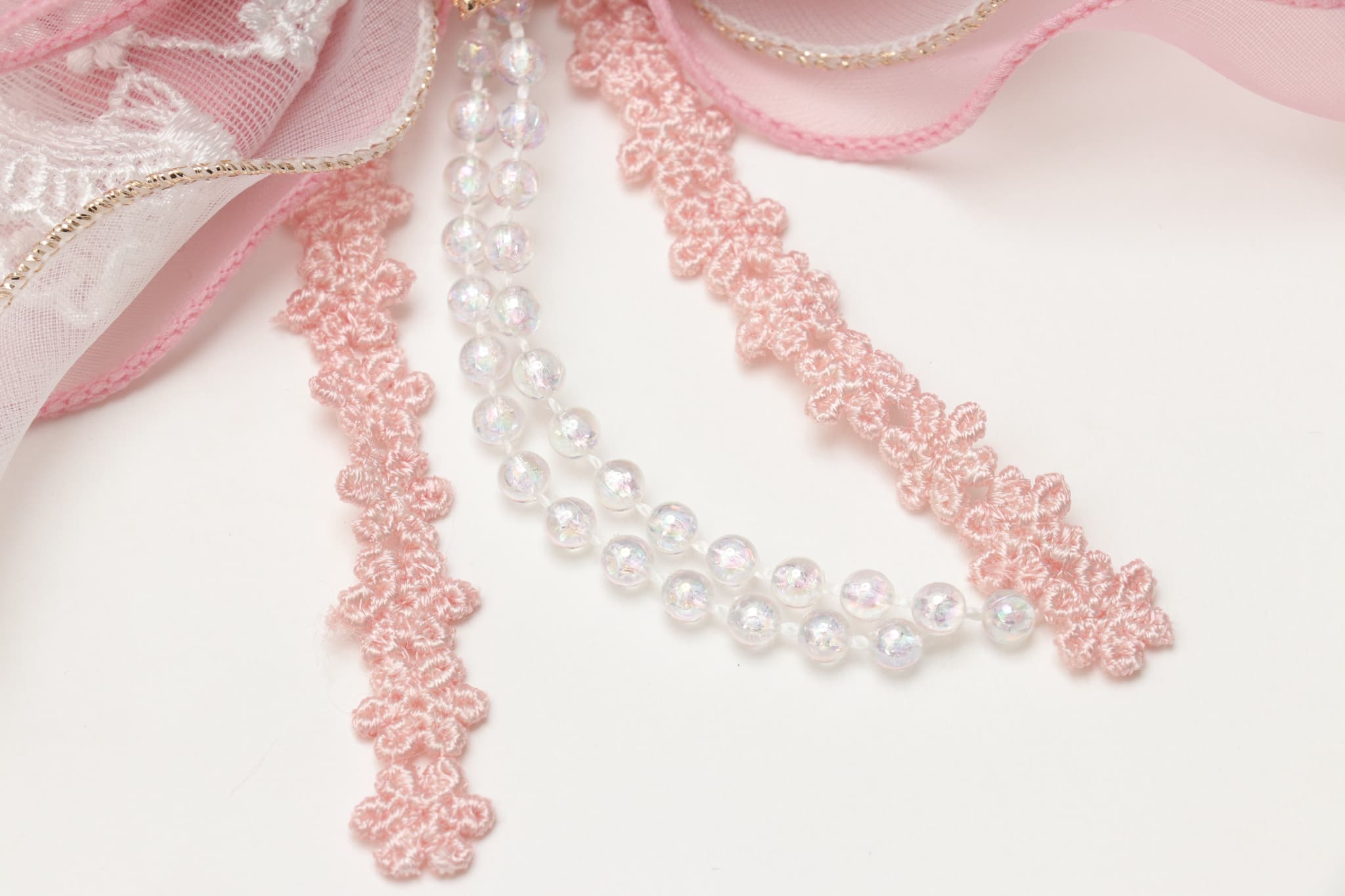 オーガンジーフリル アリスブローチ