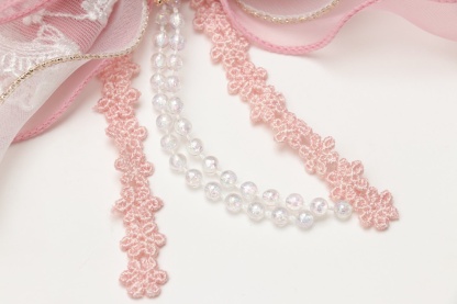 オーガンジーフリル アリスブローチ