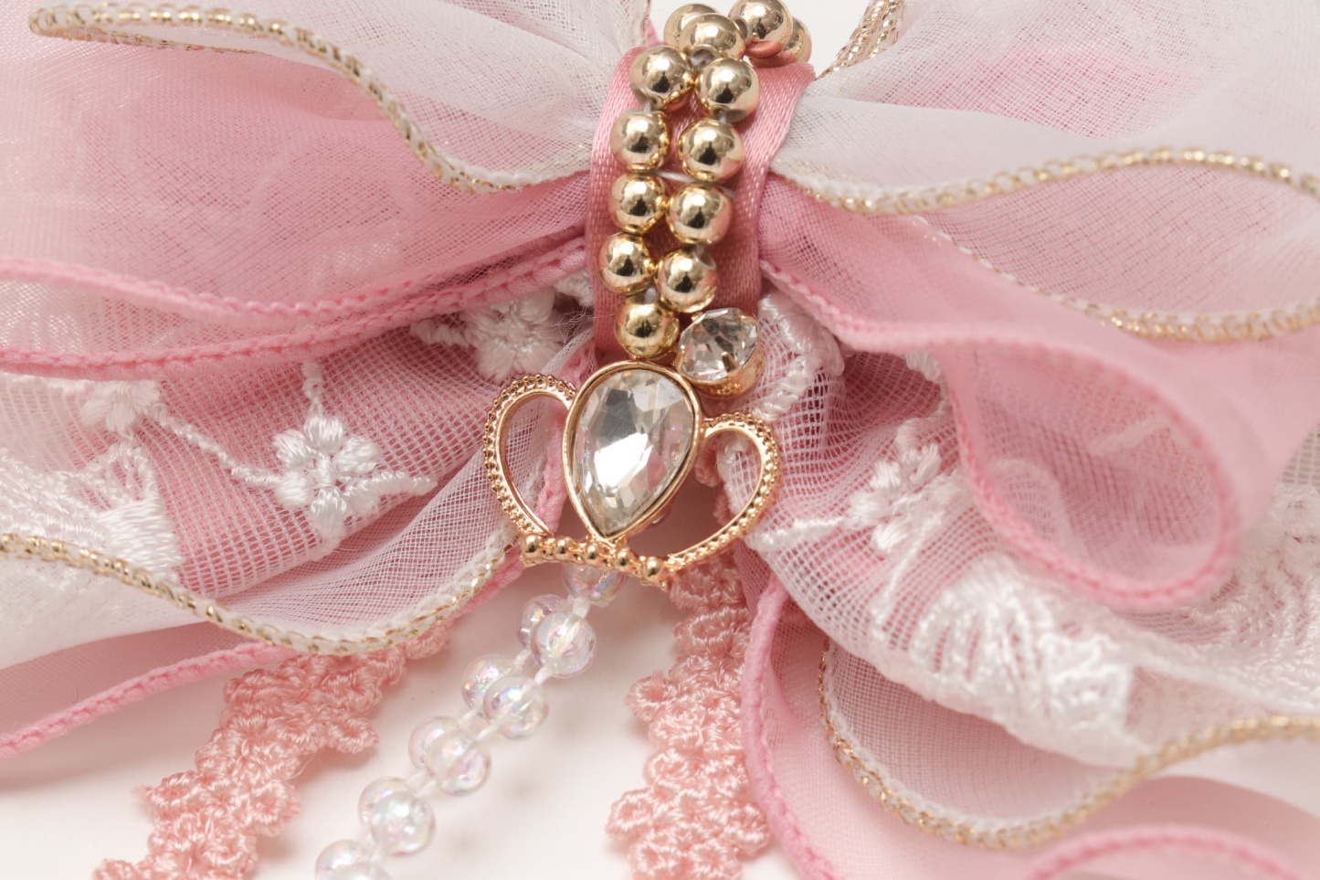 オーガンジーフリル アリスブローチ