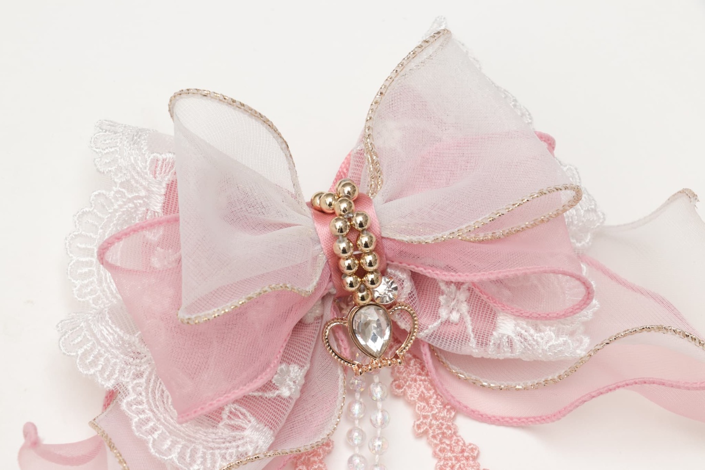 オーガンジーフリル アリスブローチ