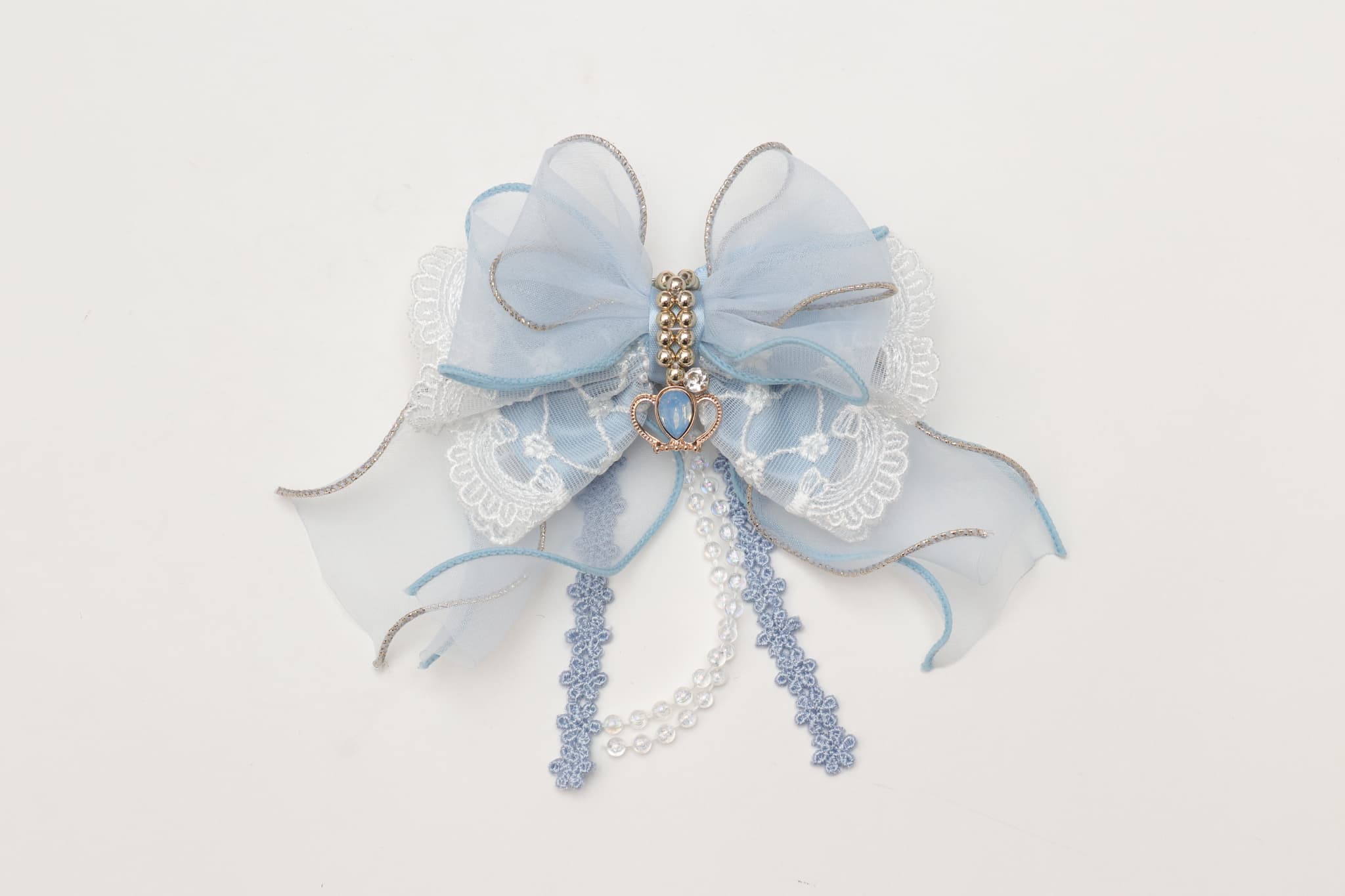 オーガンジーフリル アリスブローチ