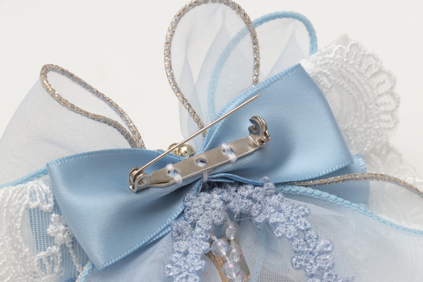 オーガンジーフリル アリスブローチ