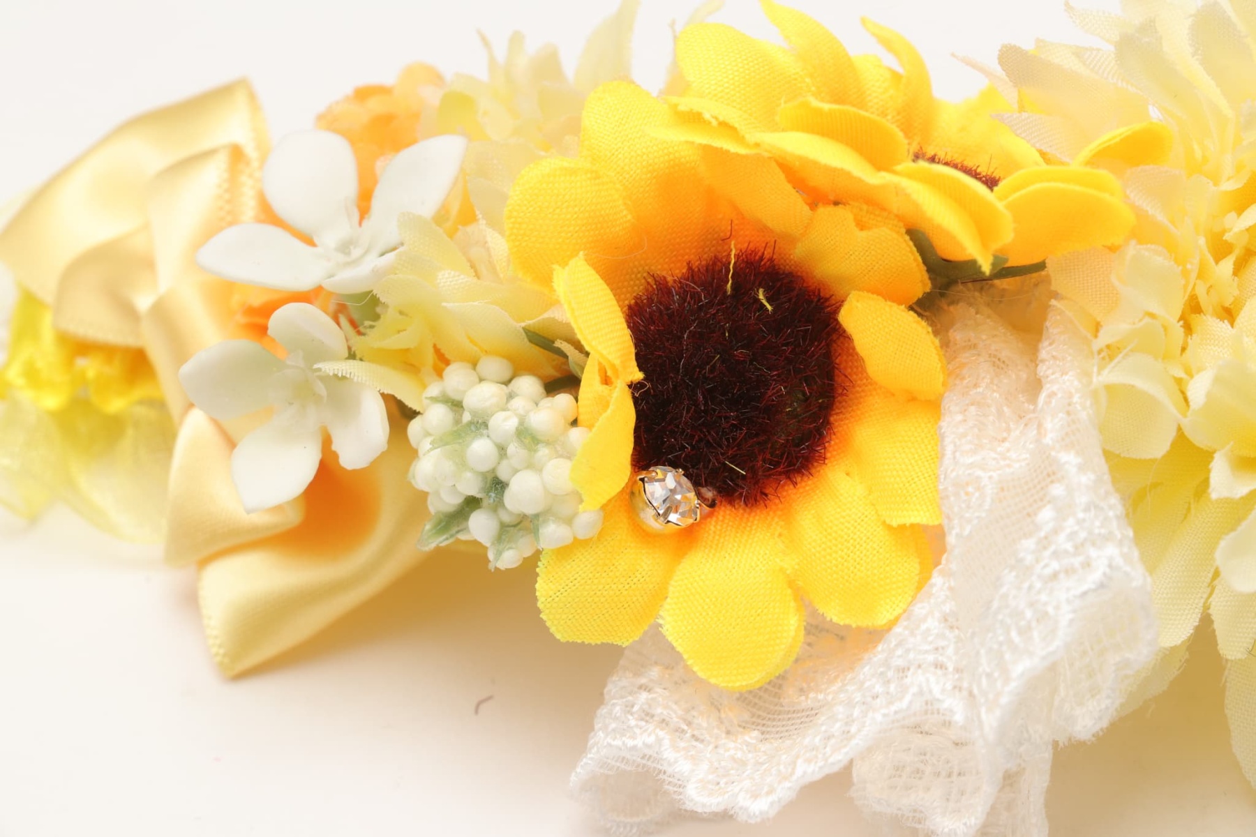 ダブルひまわりヘッドドレス