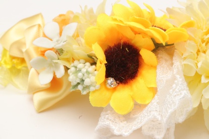 ダブルひまわりヘッドドレス