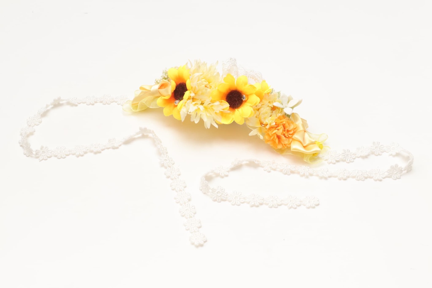 ダブルひまわりヘッドドレス