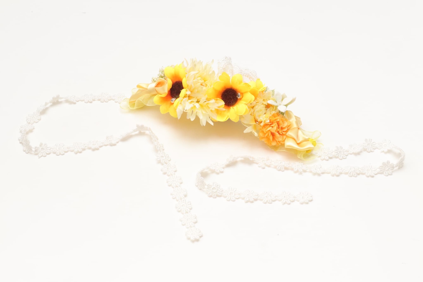 ダブルひまわりヘッドドレス