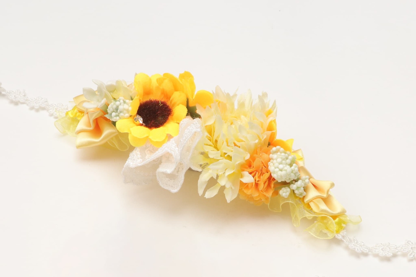 ダブルひまわりヘッドドレス