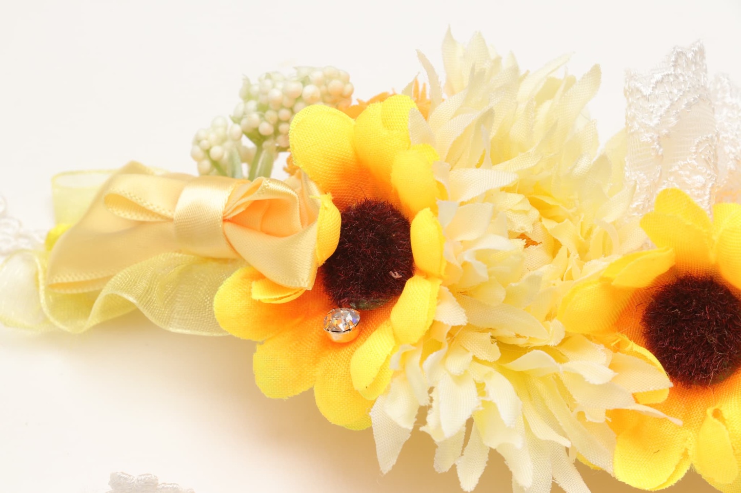 ダブルひまわりヘッドドレス