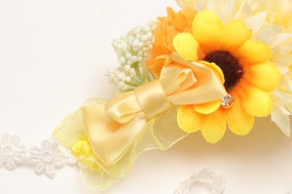 ダブルひまわりヘッドドレス