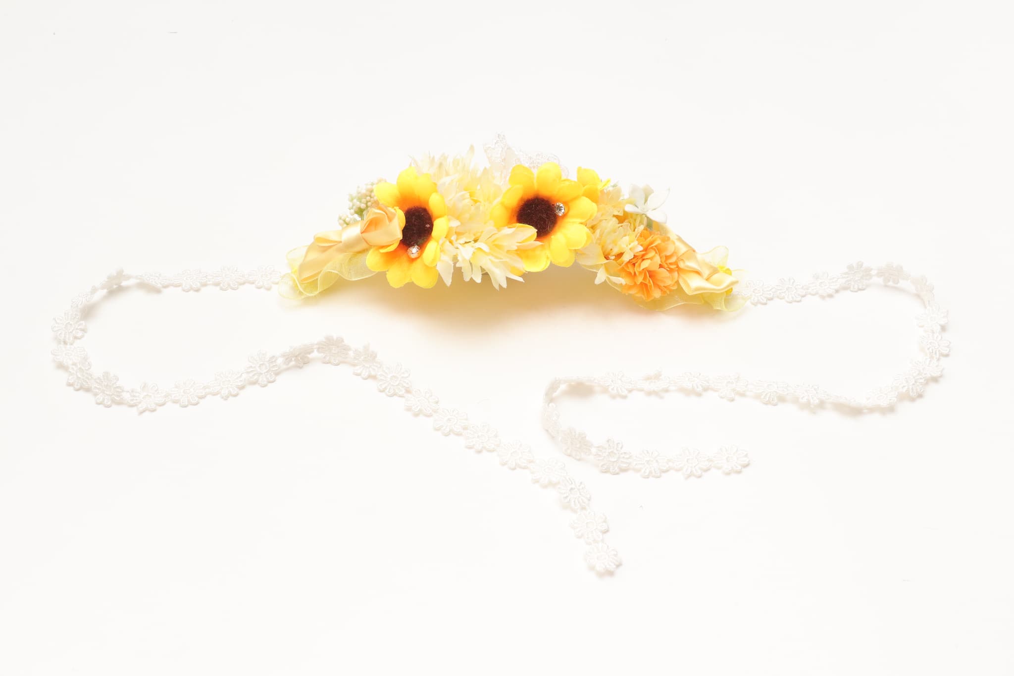 ダブルひまわりヘッドドレス