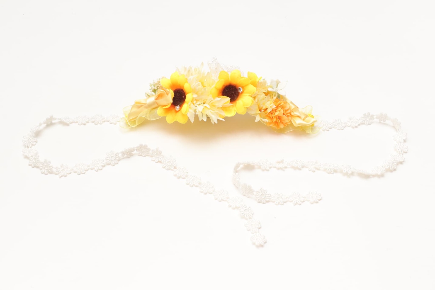 ダブルひまわりヘッドドレス