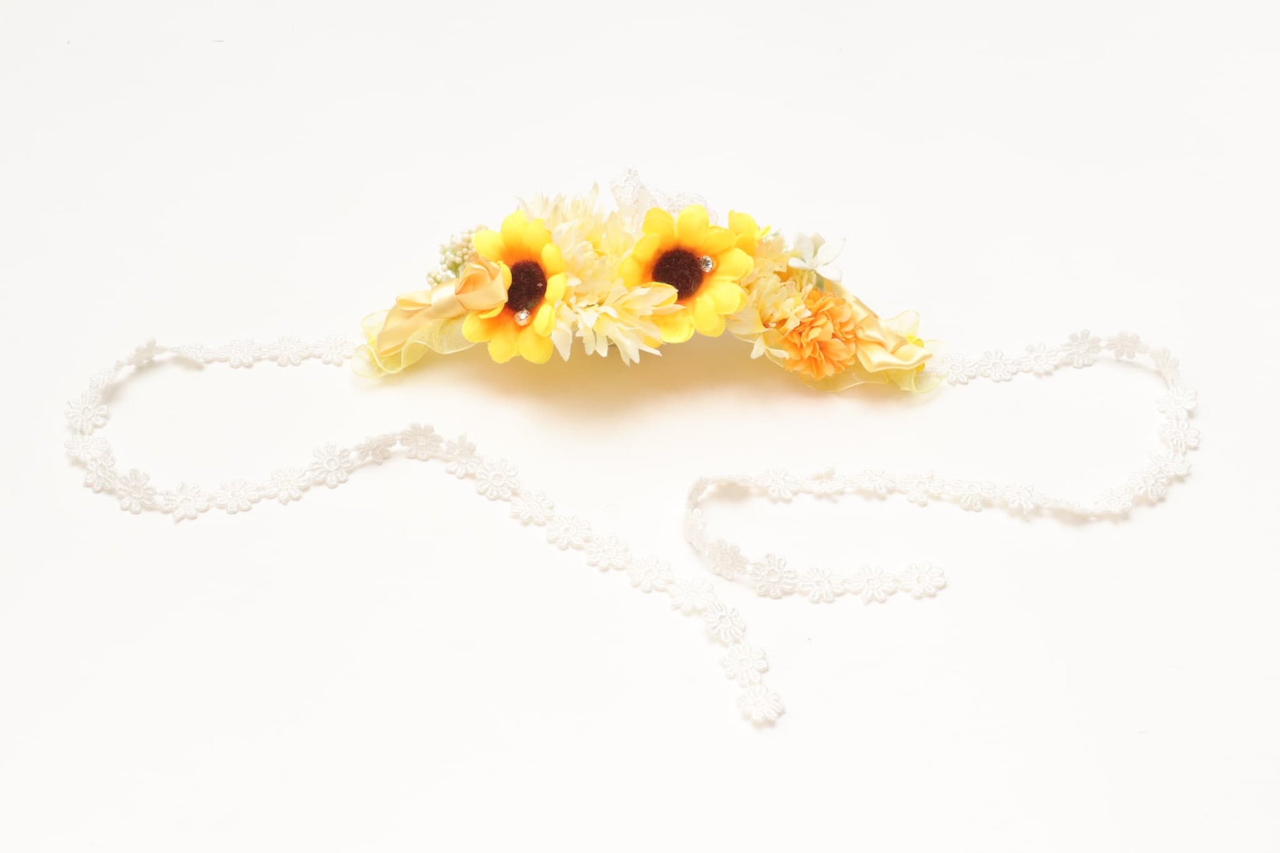 ダブルひまわりヘッドドレス