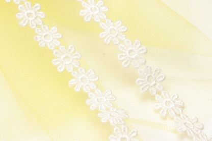 ひまわりベール風バレッタリボン