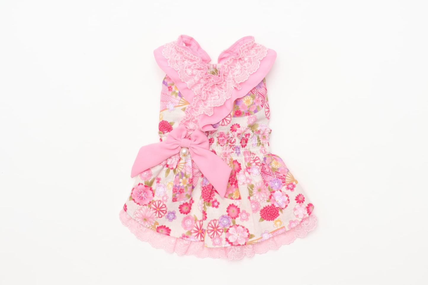 花柄和ロりワンピース