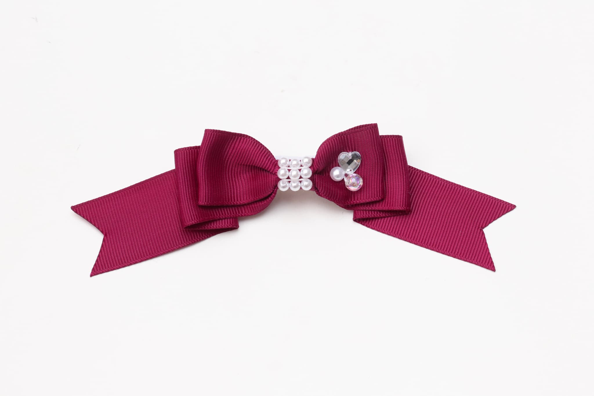 秋限定色【角度一定スタンド式】きゃんナナ姫リボンバレッタ