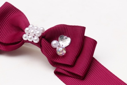 秋限定色【角度一定スタンド式】きゃんナナ姫リボンバレッタ